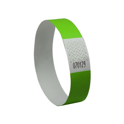 Braccialetti identificativi in Tyvek® Avery resistenti all'acqua - conf. 500 pz - verde fluo - TYVGN-50